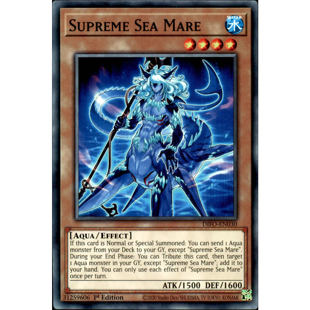 Supreme Sea Mare DIFO-EN030 Yu-Gi-Oh! Card from the Dimension Force Set