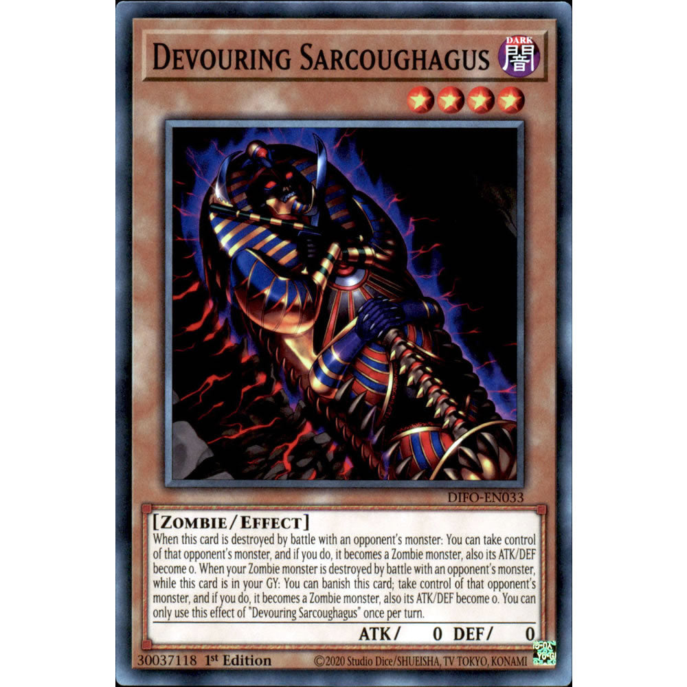 Devouring Sarcoughagus DIFO-EN033 Yu-Gi-Oh! Card from the Dimension Force Set