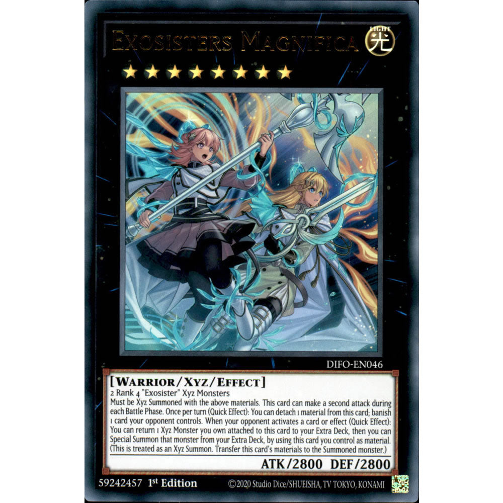 Exosisters Magnifica DIFO-EN046 Yu-Gi-Oh! Card from the Dimension Force Set
