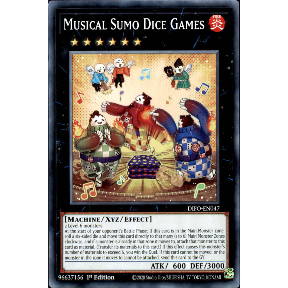 Musical Sumo Dice Games DIFO-EN047 Yu-Gi-Oh! Card from the Dimension Force Set