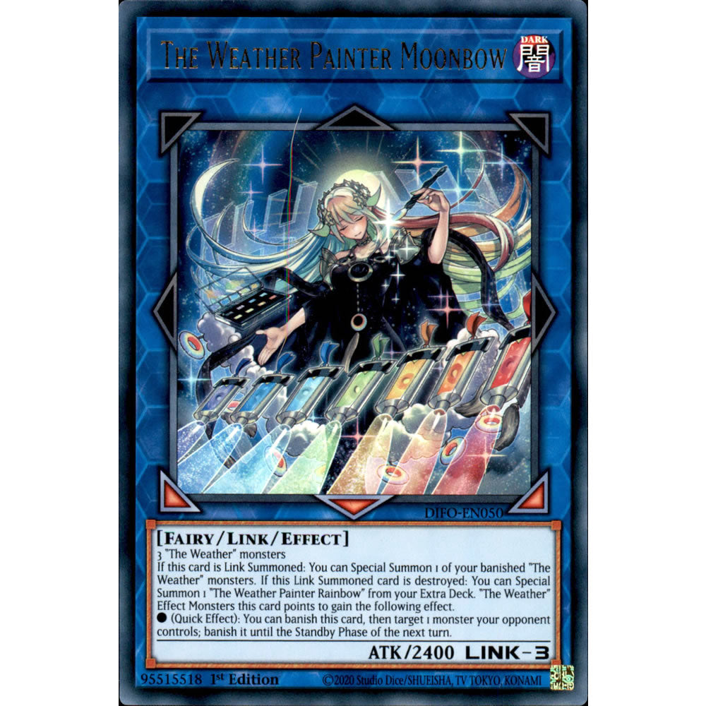 The Weather Painter Moonbow DIFO-EN050 Yu-Gi-Oh! Card from the Dimension Force Set