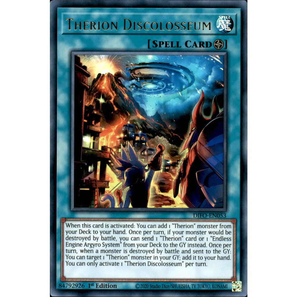 Therion Discolosseum DIFO-EN053 Yu-Gi-Oh! Card from the Dimension Force Set