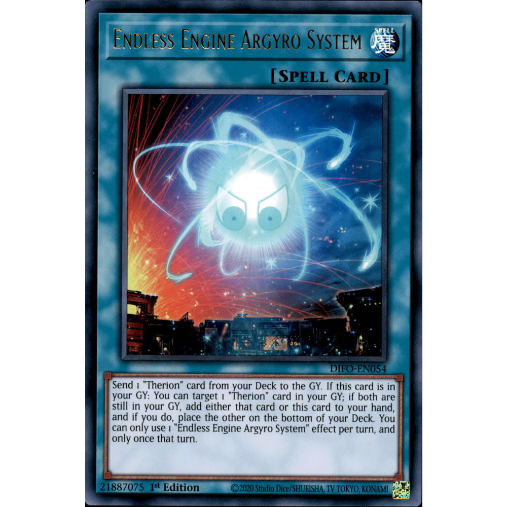 Endless Engine Argyro System DIFO-EN054 Yu-Gi-Oh! Card from the Dimension Force Set