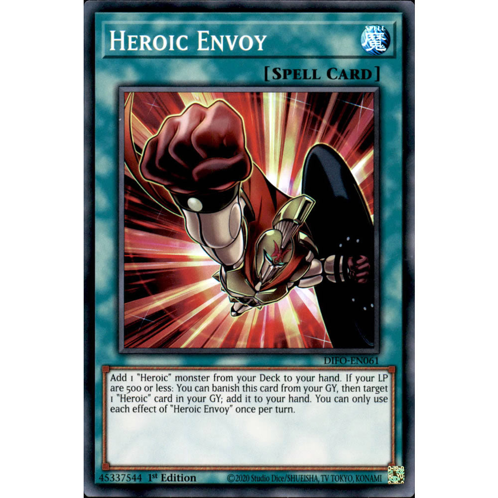 Heroic Envoy DIFO-EN061 Yu-Gi-Oh! Card from the Dimension Force Set