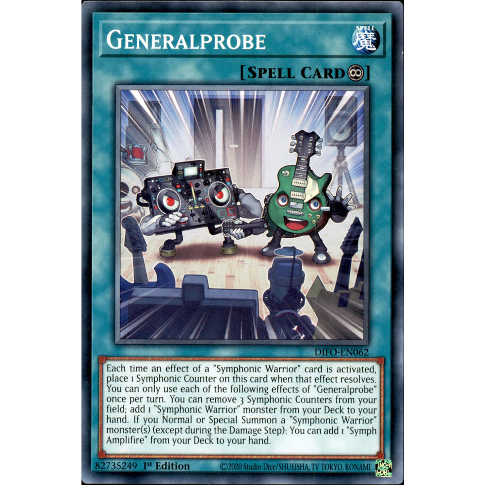 Generalprobe DIFO-EN062 Yu-Gi-Oh! Card from the Dimension Force Set