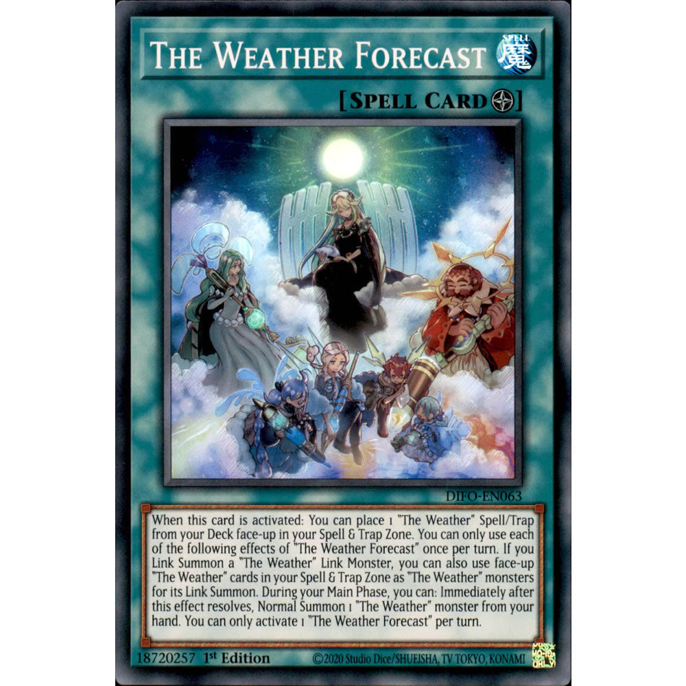 The Weather Forecast DIFO-EN063 Yu-Gi-Oh! Card from the Dimension Force Set