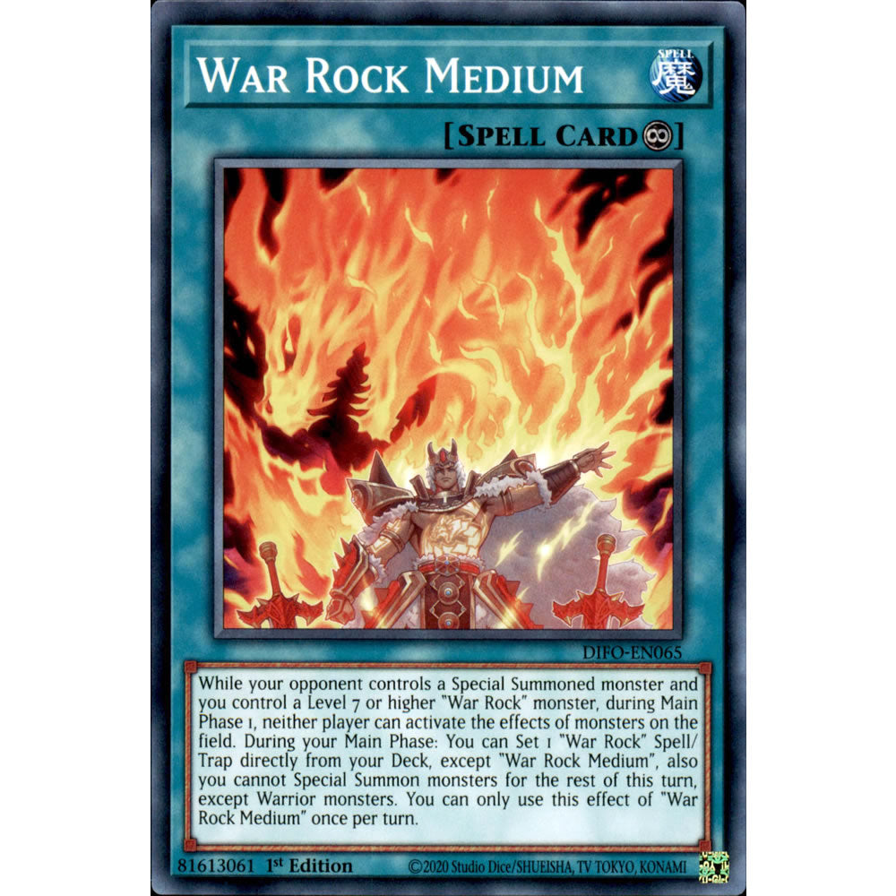 War Rock Medium DIFO-EN065 Yu-Gi-Oh! Card from the Dimension Force Set