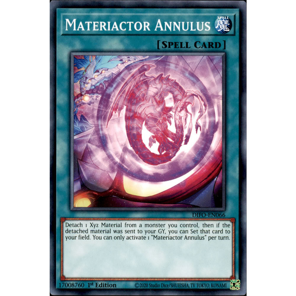 Materiactor Annulus DIFO-EN066 Yu-Gi-Oh! Card from the Dimension Force Set