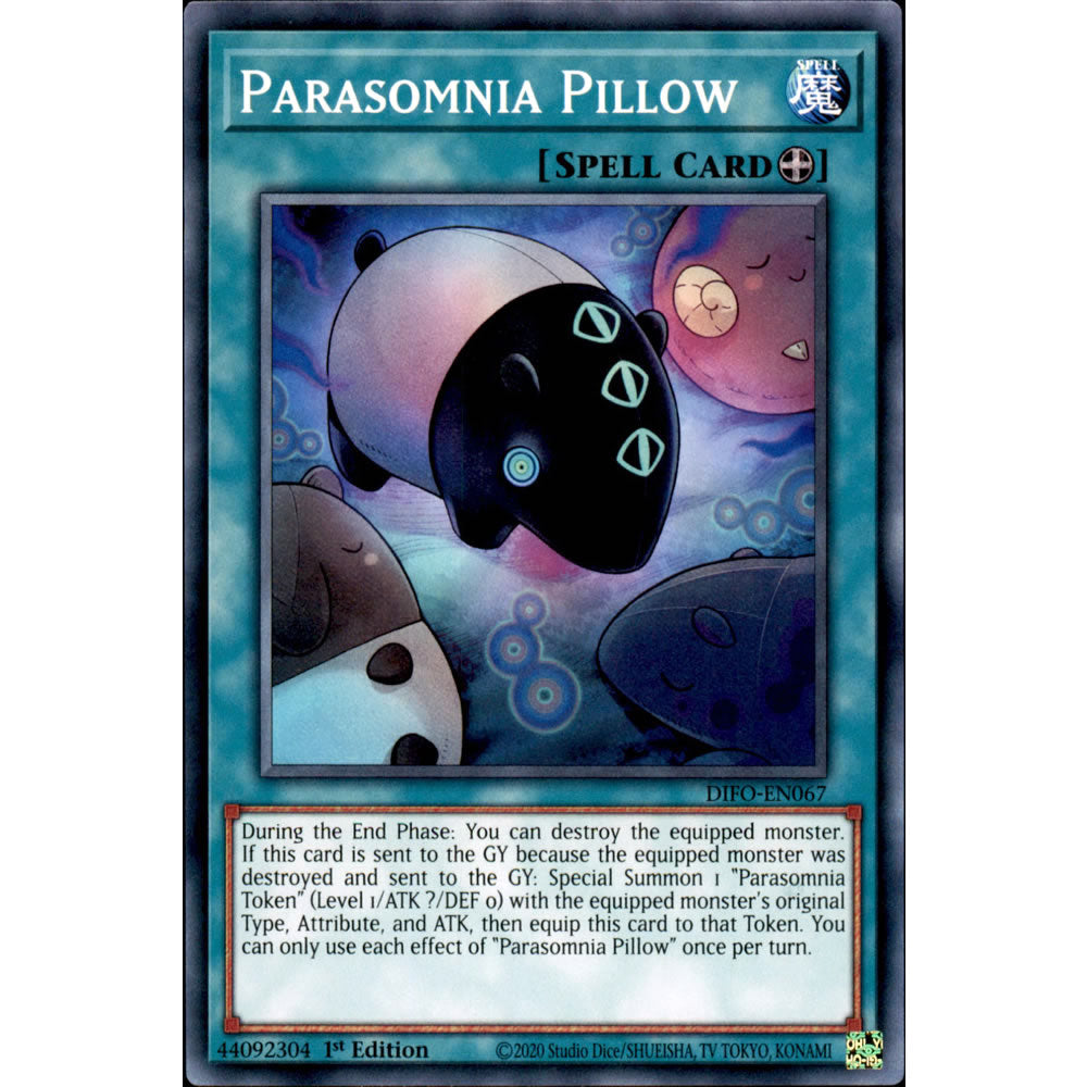 Parasomnia Pillow DIFO-EN067 Yu-Gi-Oh! Card from the Dimension Force Set