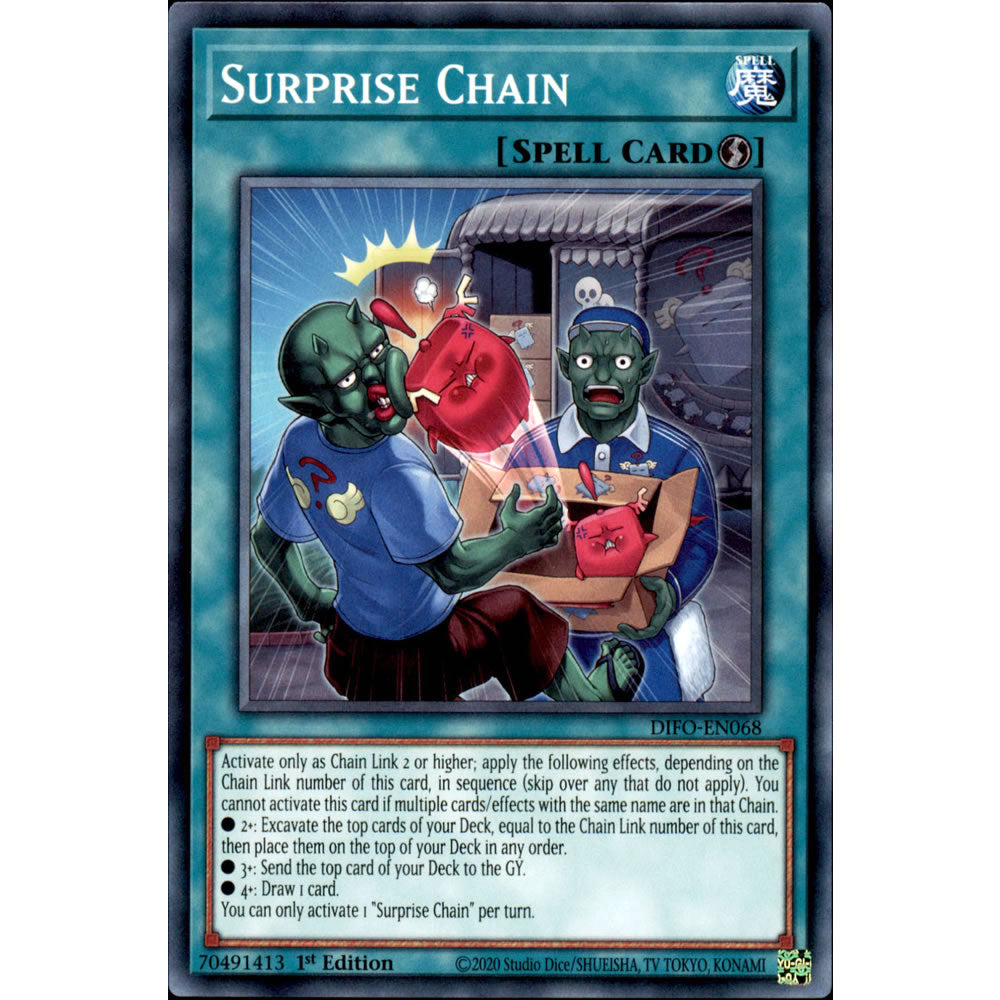 Surprise Chain DIFO-EN068 Yu-Gi-Oh! Card from the Dimension Force Set