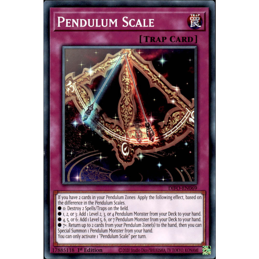 Pendulum Scale DIFO-EN069 Yu-Gi-Oh! Card from the Dimension Force Set