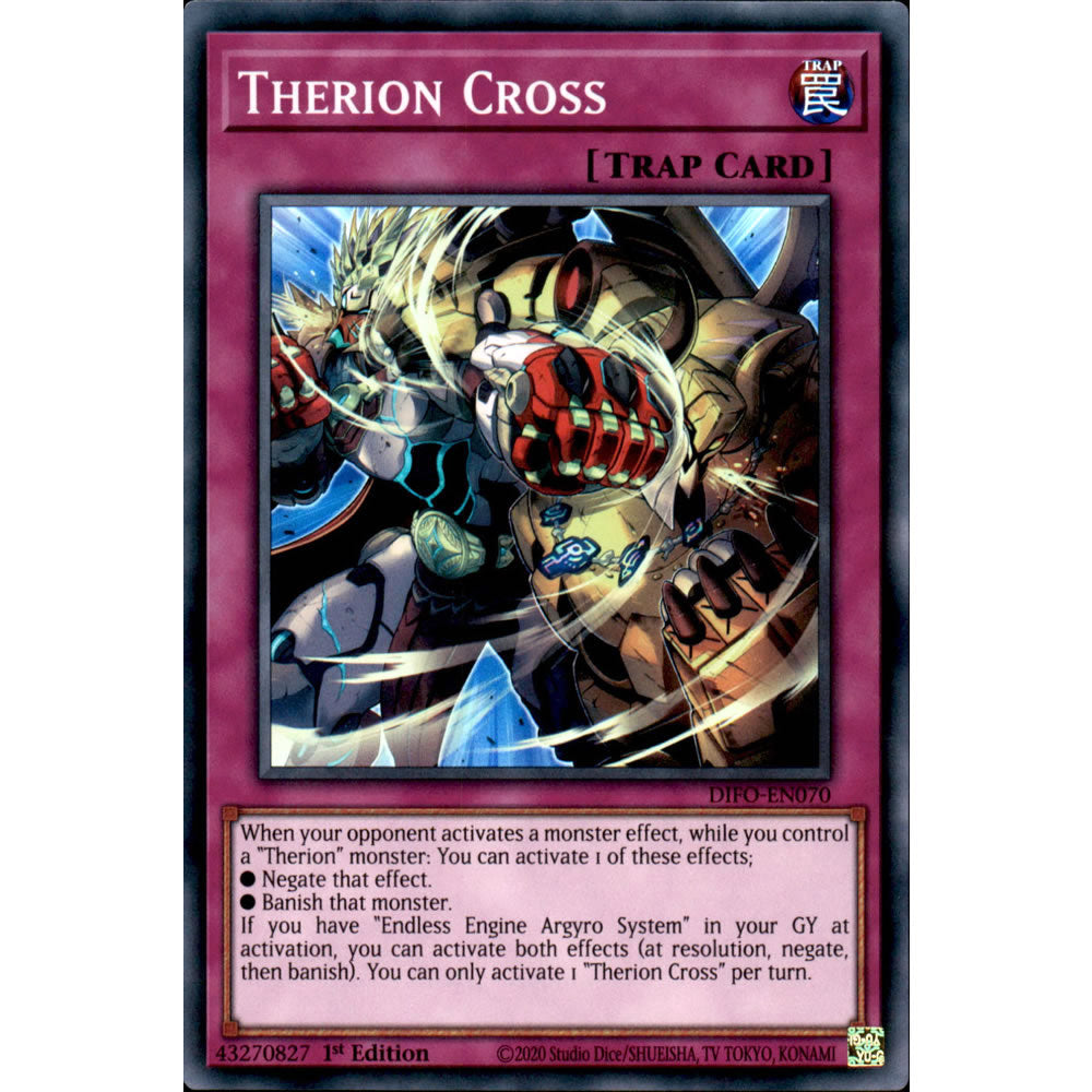 Therion Cross DIFO-EN070 Yu-Gi-Oh! Card from the Dimension Force Set