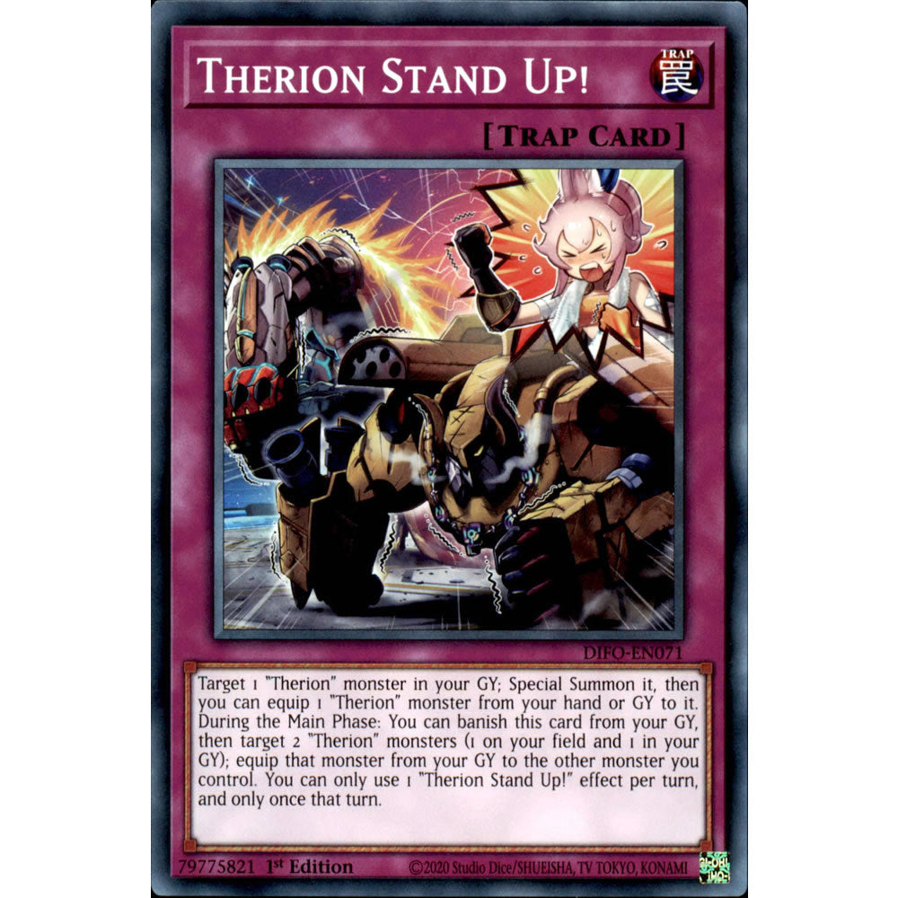 Therion Stand Up! DIFO-EN071 Yu-Gi-Oh! Card from the Dimension Force Set
