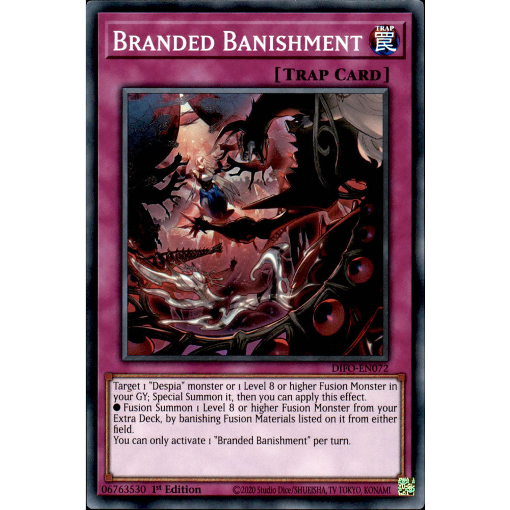 Branded Banishment DIFO-EN072 Yu-Gi-Oh! Card from the Dimension Force Set
