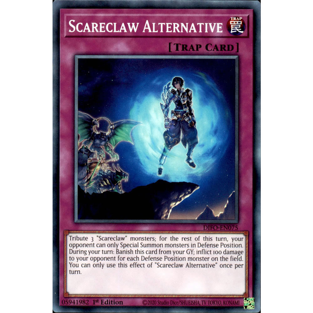 Scareclaw Alternative DIFO-EN075 Yu-Gi-Oh! Card from the Dimension Force Set
