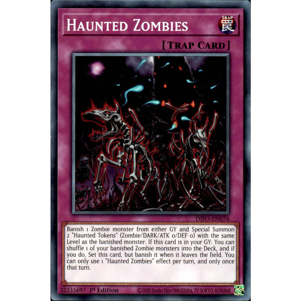 Haunted Zombies DIFO-EN076 Yu-Gi-Oh! Card from the Dimension Force Set