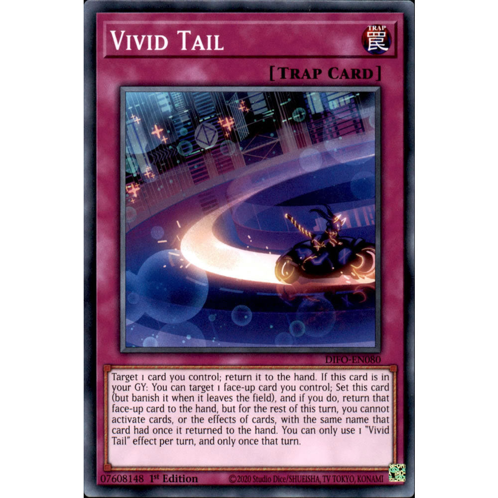 Vivid Tail DIFO-EN080 Yu-Gi-Oh! Card from the Dimension Force Set