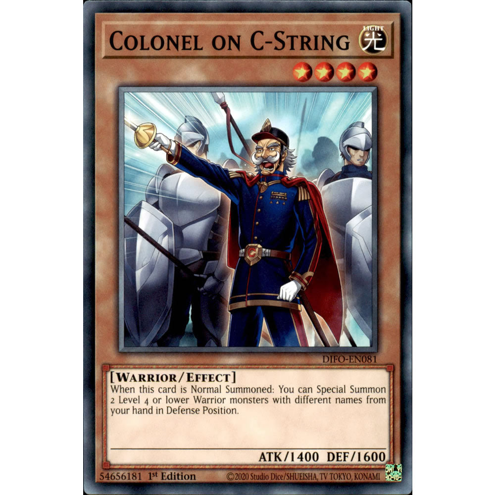 Colonel on C-String DIFO-EN081 Yu-Gi-Oh! Card from the Dimension Force Set