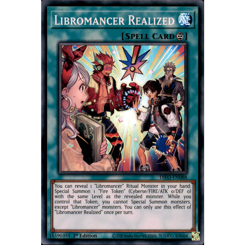 Libromancer Realized DIFO-EN088 Yu-Gi-Oh! Card from the Dimension Force Set