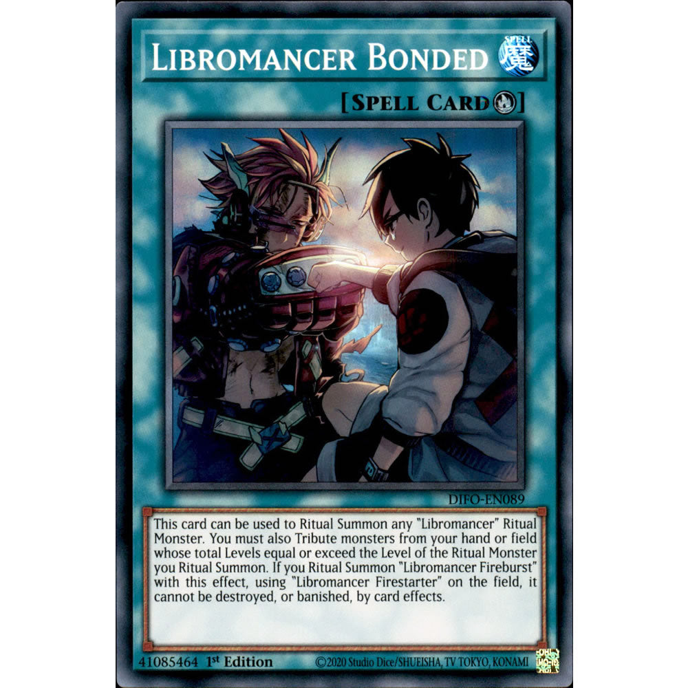 Libromancer Bonded DIFO-EN089 Yu-Gi-Oh! Card from the Dimension Force Set