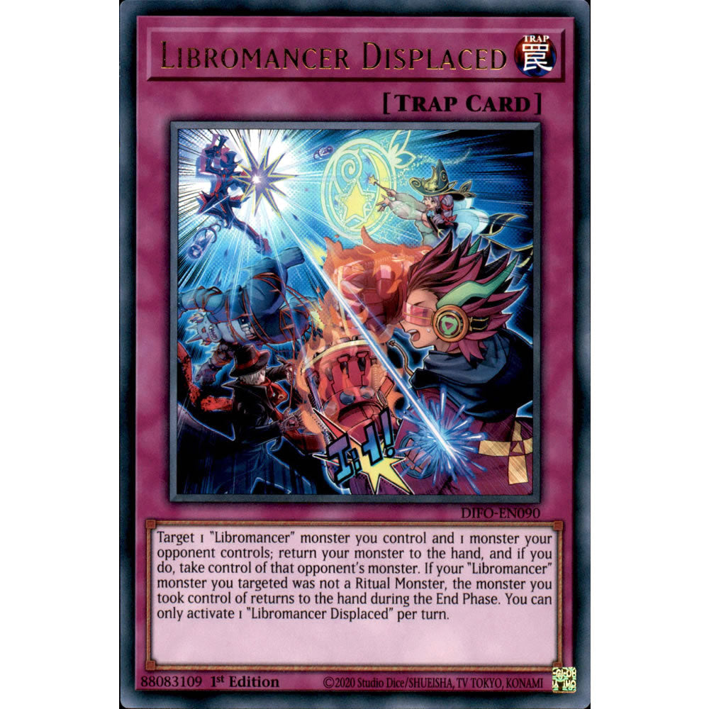 Libromancer Displaced DIFO-EN090 Yu-Gi-Oh! Card from the Dimension Force Set