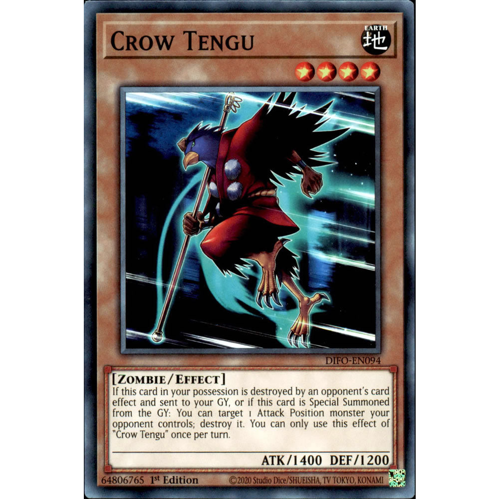 Crow Tengu DIFO-EN094 Yu-Gi-Oh! Card from the Dimension Force Set