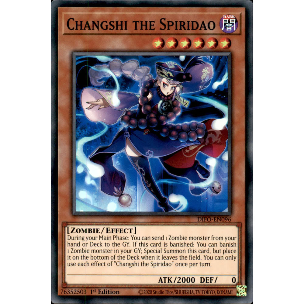 Changshi the Spiridao DIFO-EN096 Yu-Gi-Oh! Card from the Dimension Force Set
