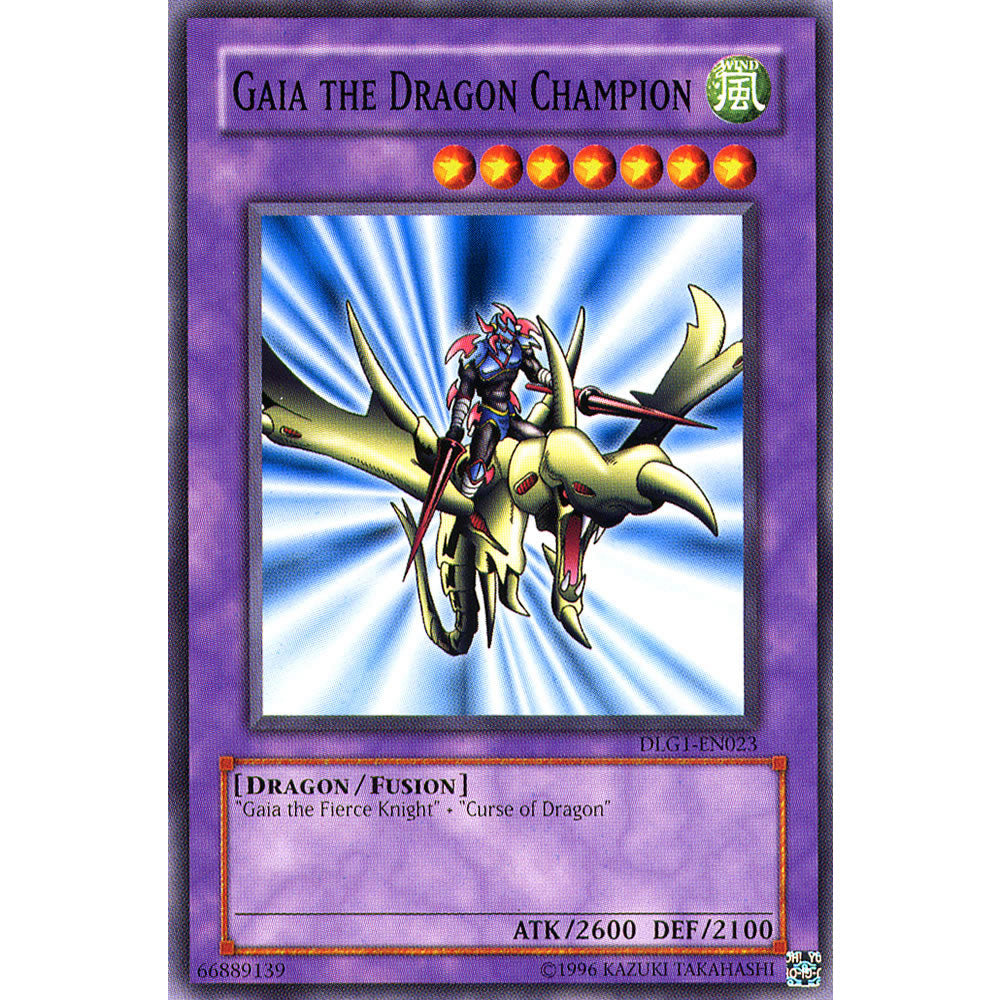 Gaia the Dragon Champion DLG1-EN023 Yu-Gi-Oh! Card from the Dark Legends Set