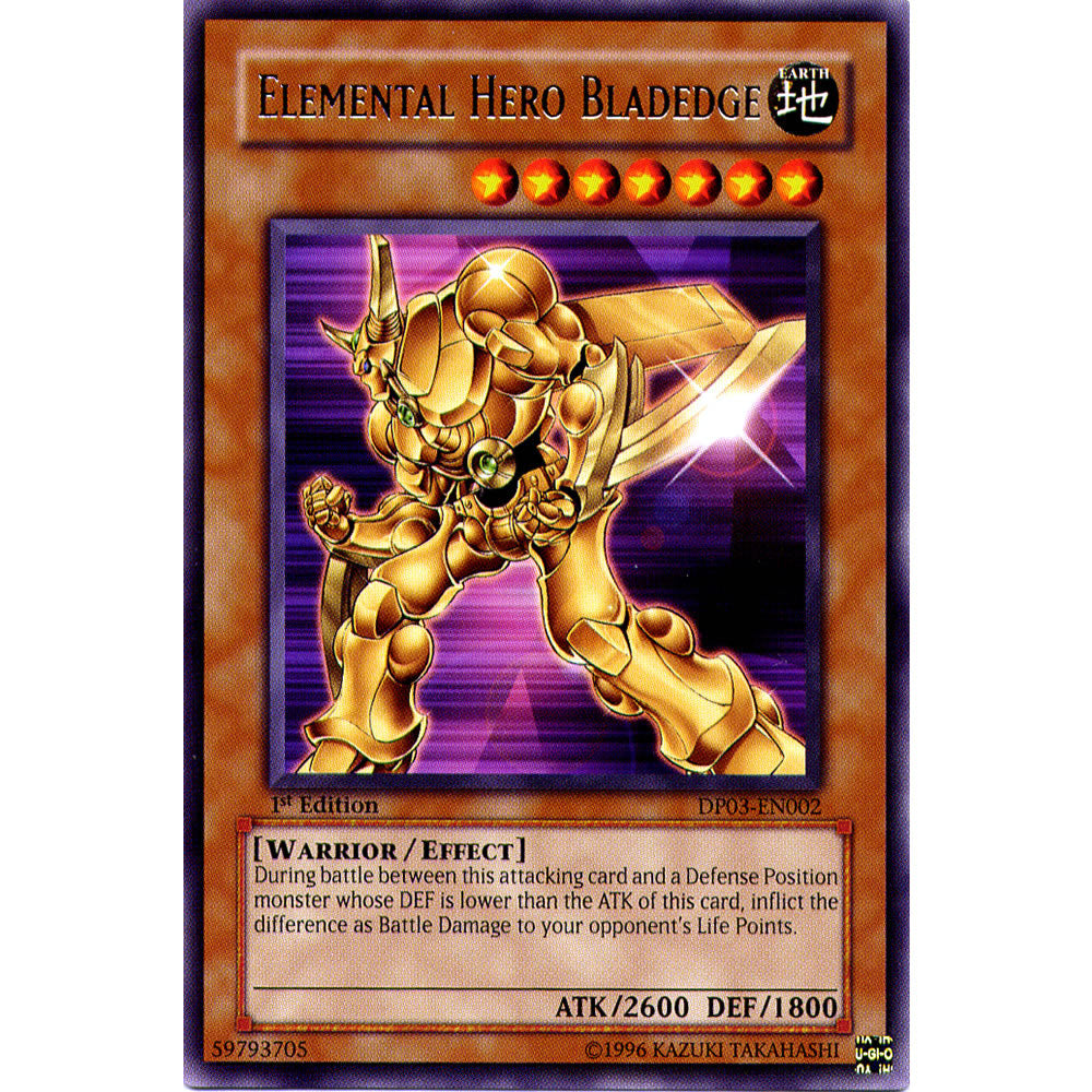 Elemental Hero Bladedge DP03-EN002 Yu-Gi-Oh! Card from the Duelist Pack: Jaden Yuki 2 Set