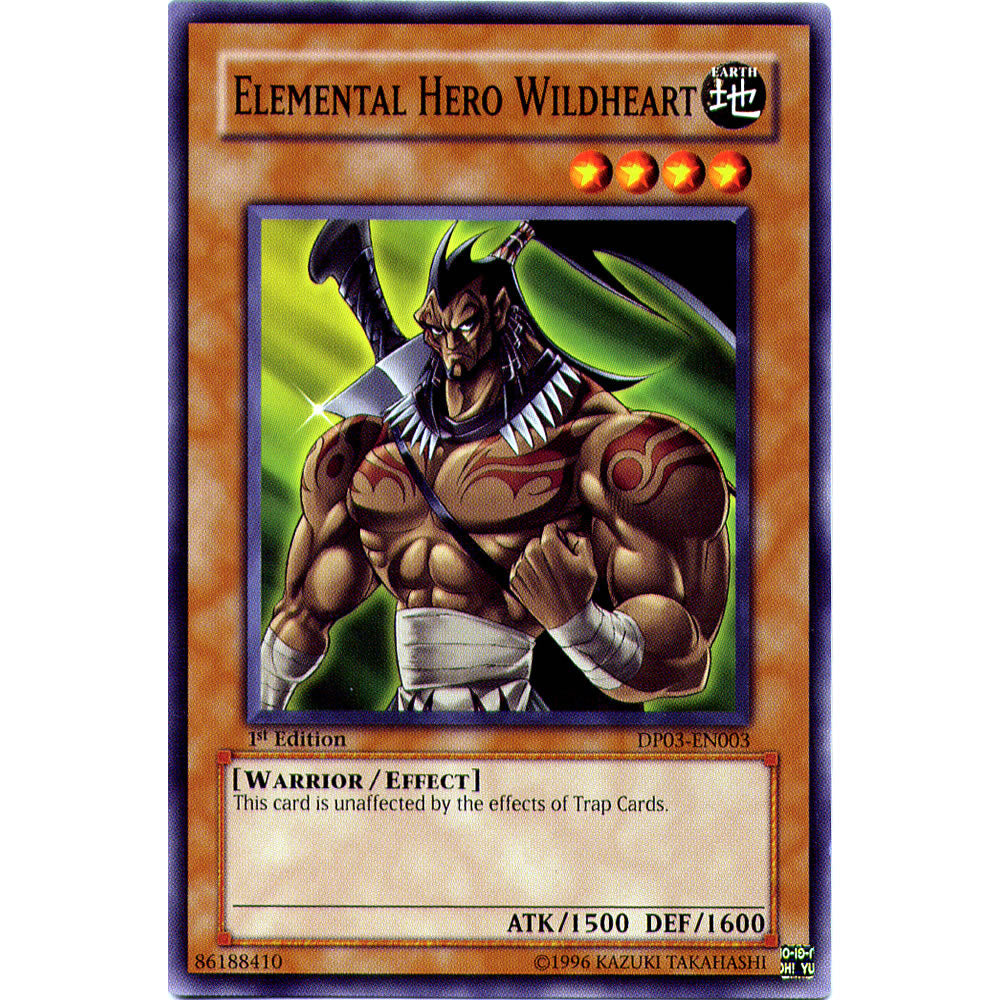 Elemental Hero Wildheart DP03-EN003 Yu-Gi-Oh! Card from the Duelist Pack: Jaden Yuki 2 Set