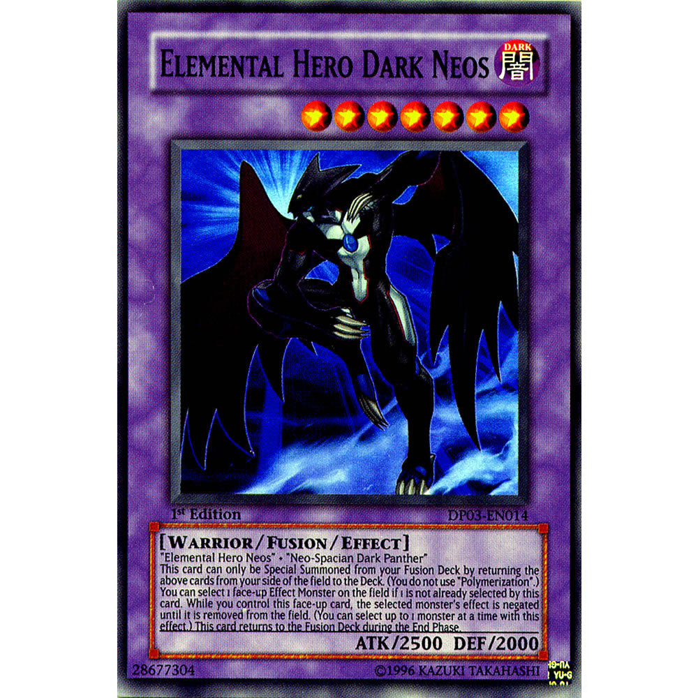 Elemental Hero Dark Neos DP03-EN014 Yu-Gi-Oh! Card from the Duelist Pack: Jaden Yuki 2 Set