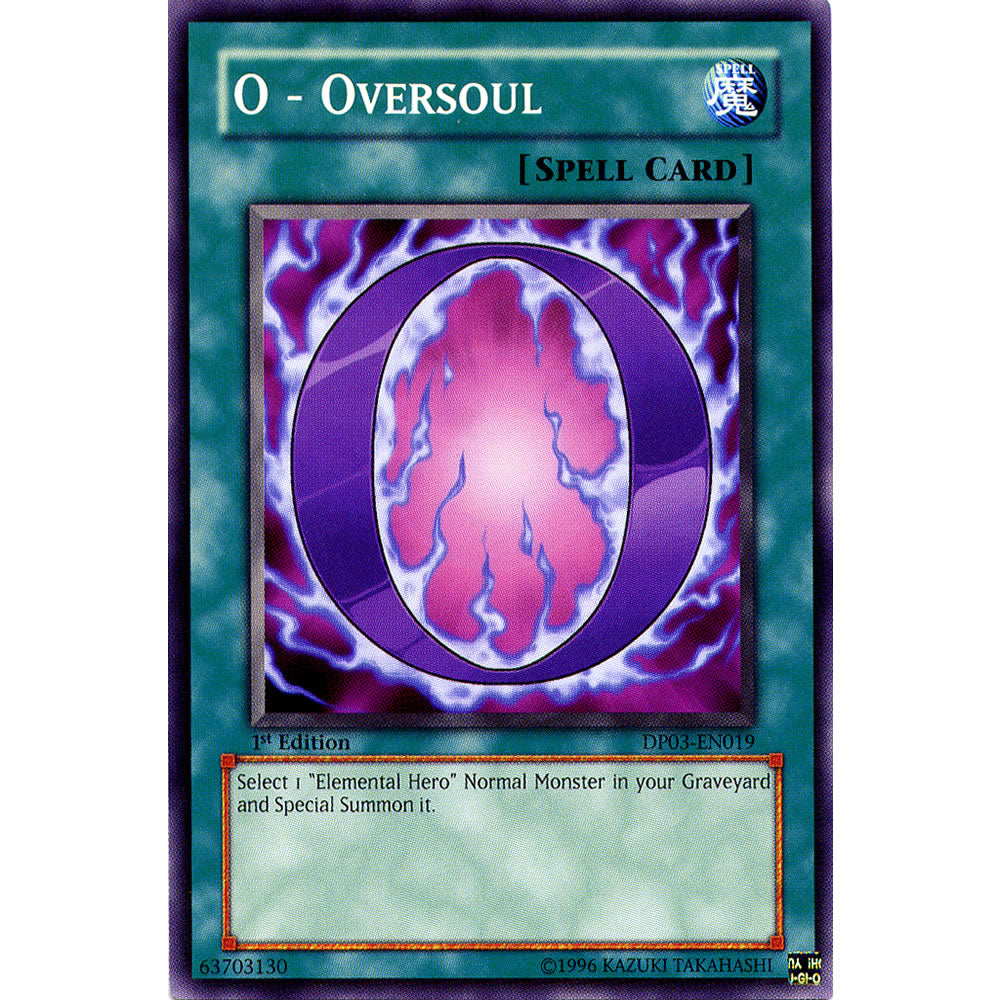 O - Oversoul DP03-EN019 Yu-Gi-Oh! Card from the Duelist Pack: Jaden Yuki 2 Set