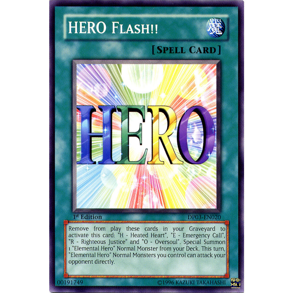 HERO Flash!! DP03-EN020 Yu-Gi-Oh! Card from the Duelist Pack: Jaden Yuki 2 Set