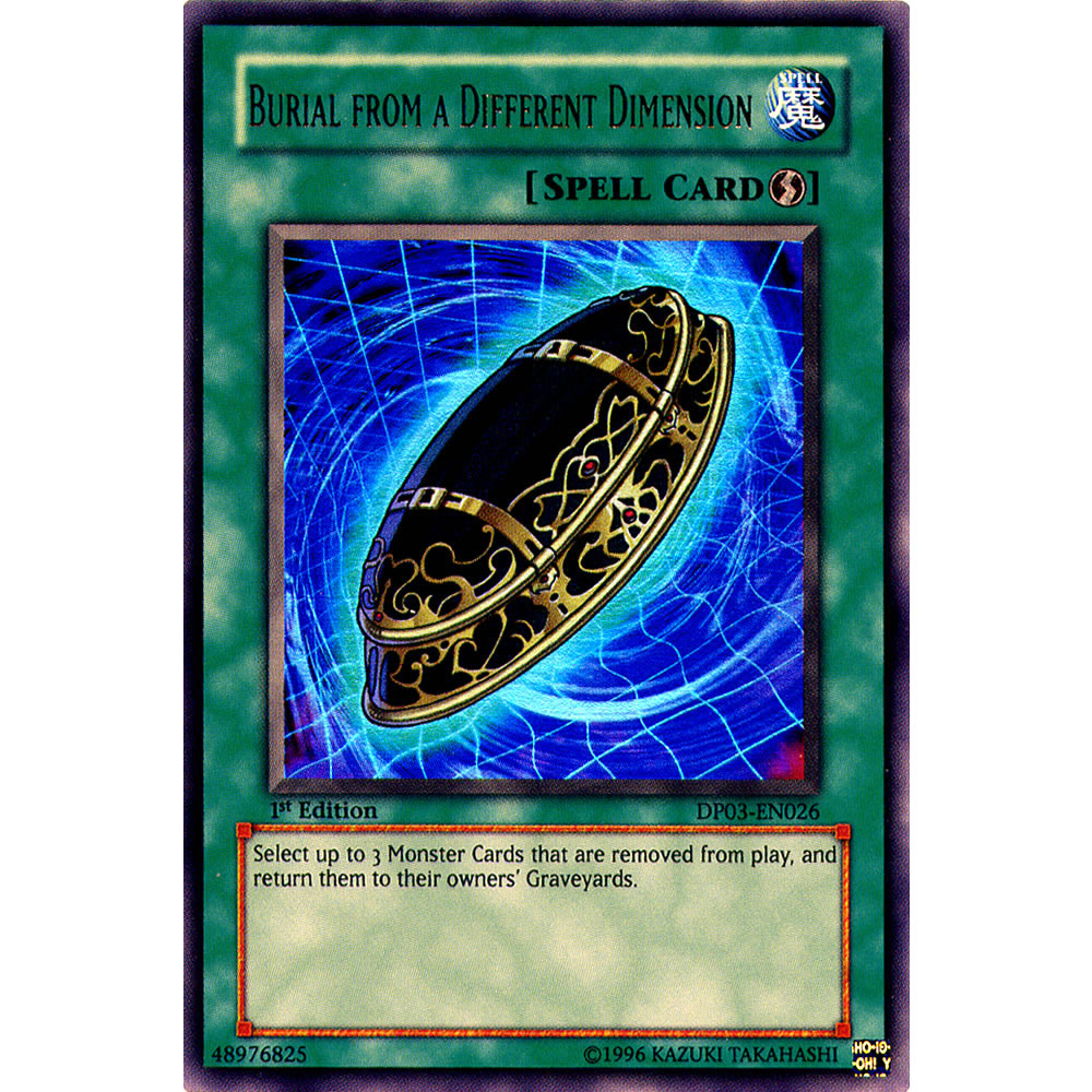 Burial from a Different Dimension DP03-EN026 Yu-Gi-Oh! Card from the Duelist Pack: Jaden Yuki 2 Set