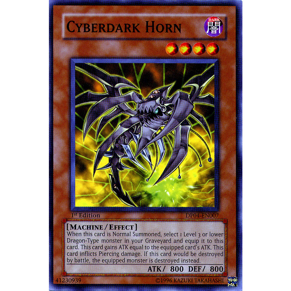 Cyberdark Horn DP04-EN007 Yu-Gi-Oh! Card from the Duelist Pack: Zane Truesdale Set