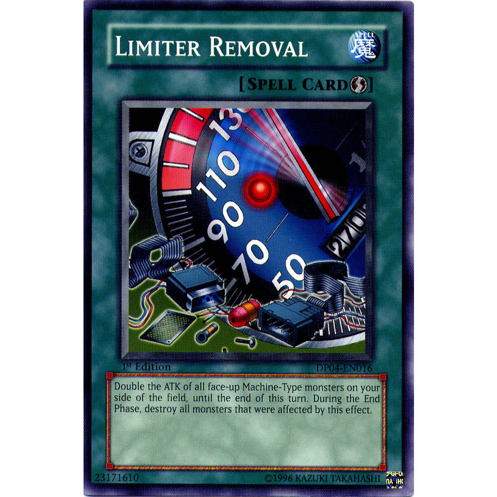 Limiter Removal DP04-EN016 Yu-Gi-Oh! Card from the Duelist Pack: Zane Truesdale Set