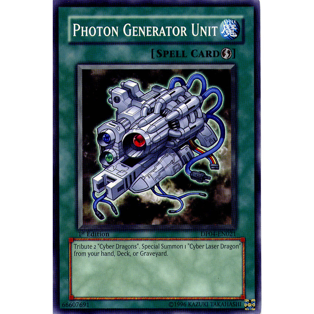 Photon Generator Unit DP04-EN021 Yu-Gi-Oh! Card from the Duelist Pack: Zane Truesdale Set
