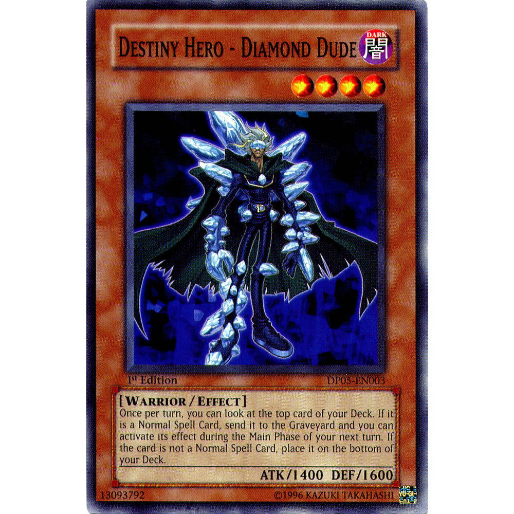Destiny Hero - Diamond Dude DP05-EN003 Yu-Gi-Oh! Card from the Duelist Pack: Aster Phoenix Set