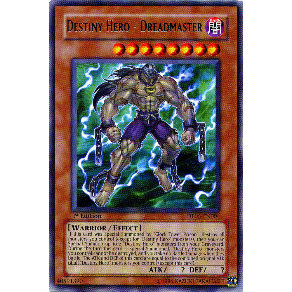 Destiny Hero - Dreadmaster DP05-EN004 Yu-Gi-Oh! Card from the Duelist Pack: Aster Phoenix Set