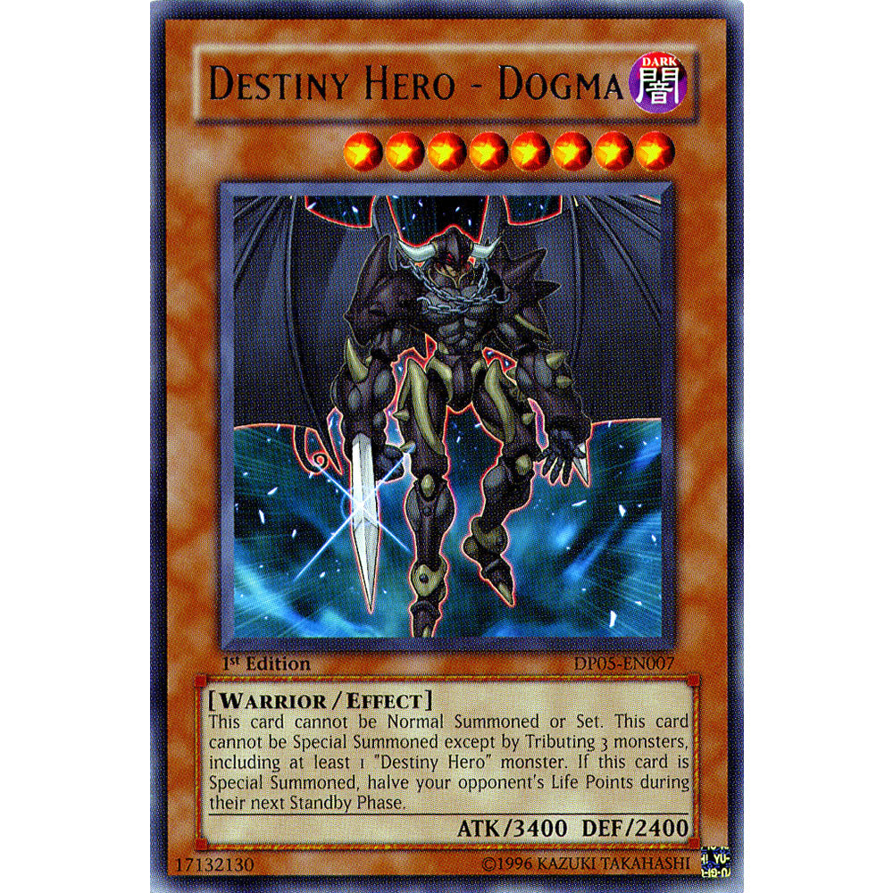 Destiny Hero - Dogma DP05-EN007 Yu-Gi-Oh! Card from the Duelist Pack: Aster Phoenix Set