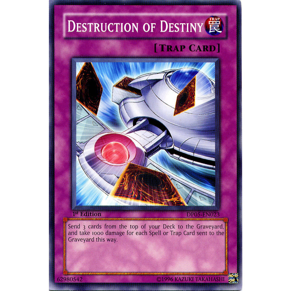 Destruction of Destiny DP05-EN023 Yu-Gi-Oh! Card from the Duelist Pack: Aster Phoenix Set
