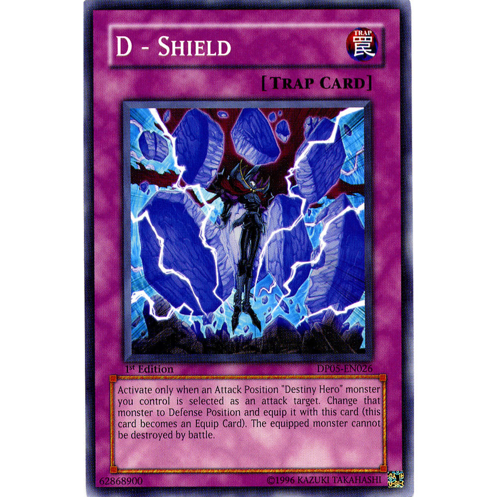 D - Shield DP05-EN026 Yu-Gi-Oh! Card from the Duelist Pack: Aster Phoenix Set