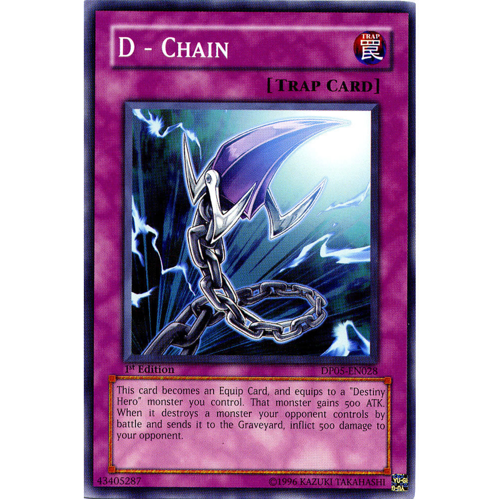 D - Chain DP05-EN028 Yu-Gi-Oh! Card from the Duelist Pack: Aster Phoenix Set