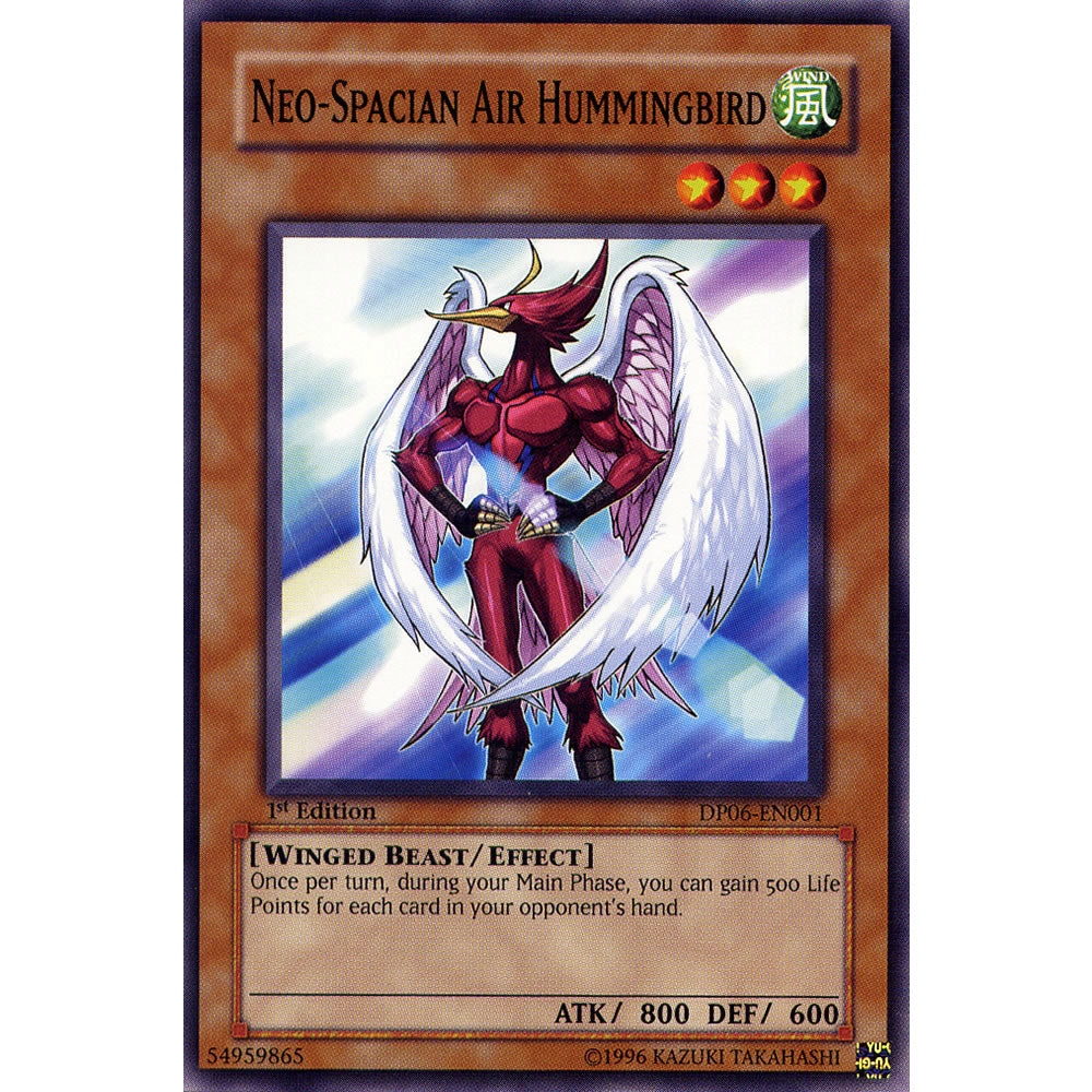 Neo - Spacian Air Hummingbird DP06-EN001 Yu-Gi-Oh! Card from the Duelist Pack: Jaden Yuki 3 Set