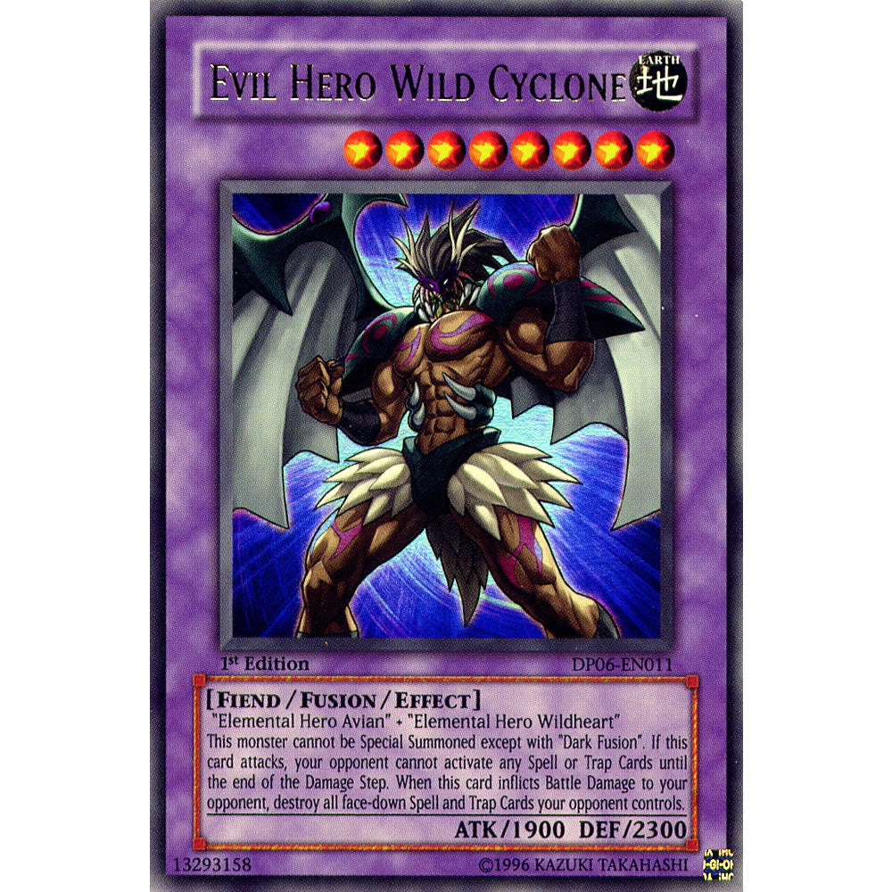 Evil Hero Wild Cyclone DP06-EN011 Yu-Gi-Oh! Card from the Duelist Pack: Jaden Yuki 3 Set