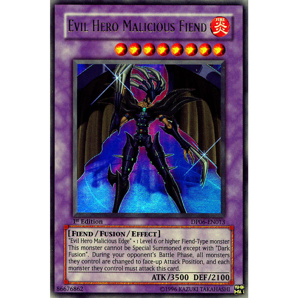 Evil Hero Malicious Fiend DP06-EN013 Yu-Gi-Oh! Card from the Duelist Pack: Jaden Yuki 3 Set