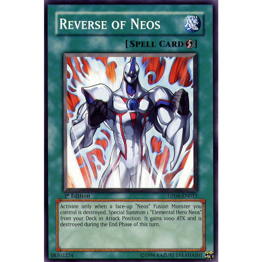 Reverse of Neos DP06-EN015 Yu-Gi-Oh! Card from the Duelist Pack: Jaden Yuki 3 Set