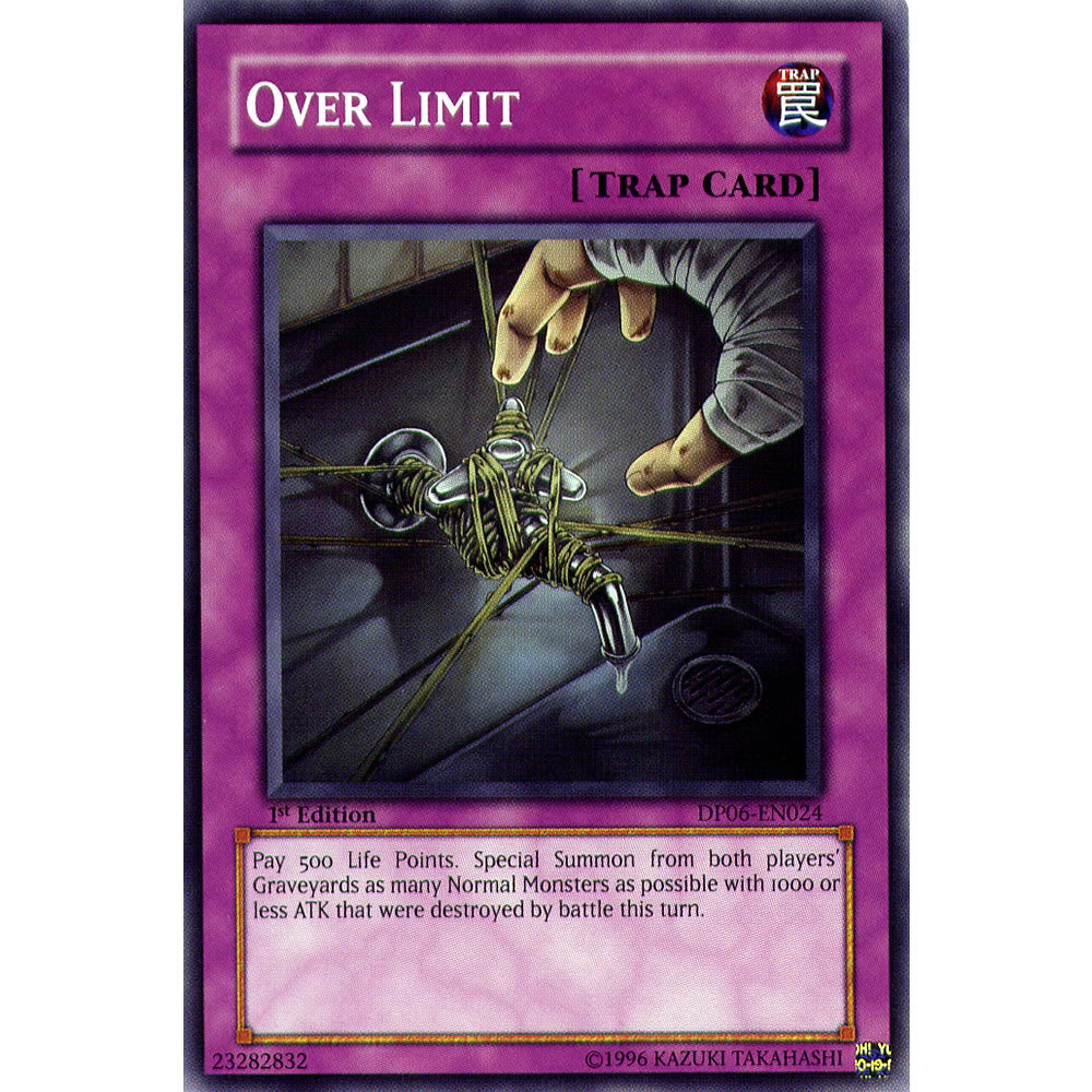 Over Limit DP06-EN024 Yu-Gi-Oh! Card from the Duelist Pack: Jaden Yuki 3 Set