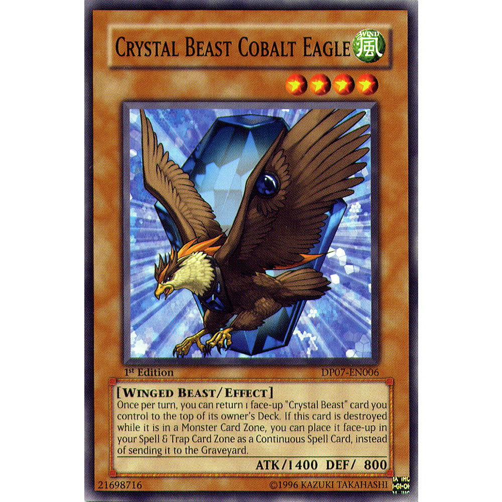 Crystal Beast Cobalt Eagle DP07-EN006 Yu-Gi-Oh! Card from the Duelist Pack: Jesse Anderson Set