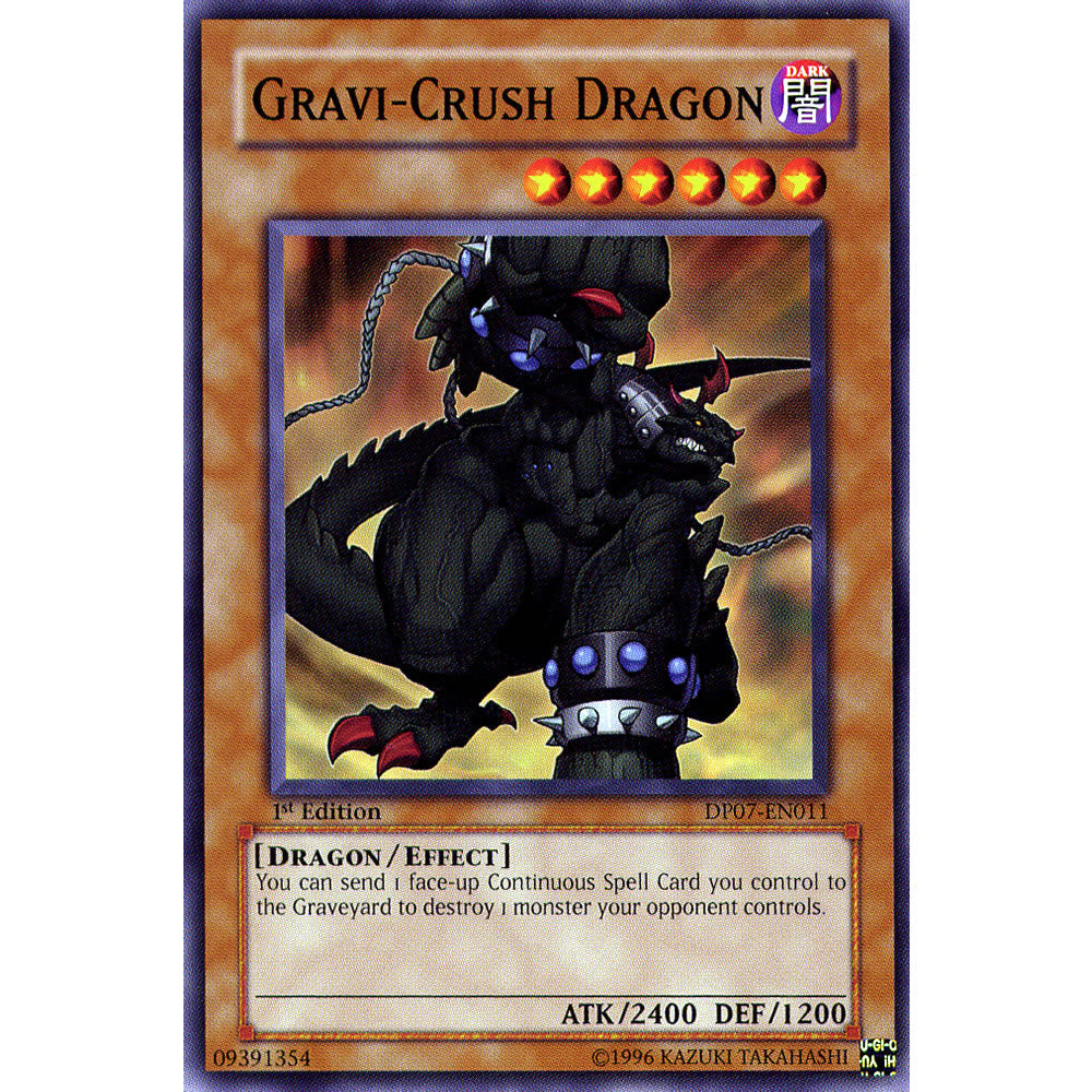 Gravi-Crush Dragon DP07-EN011 Yu-Gi-Oh! Card from the Duelist Pack: Jesse Anderson Set